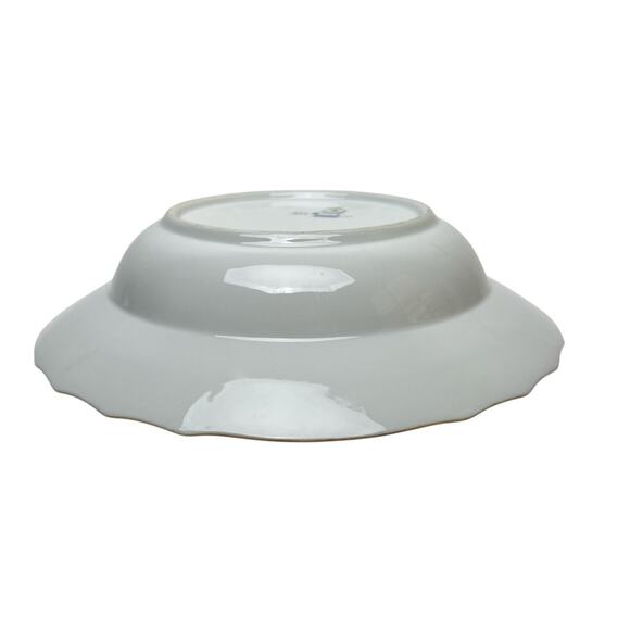 Royal Copenhagen Frijsenborg Large Rim Soup Bowl 1614 Flowers Scalloped Rim - Picture 8 of 13